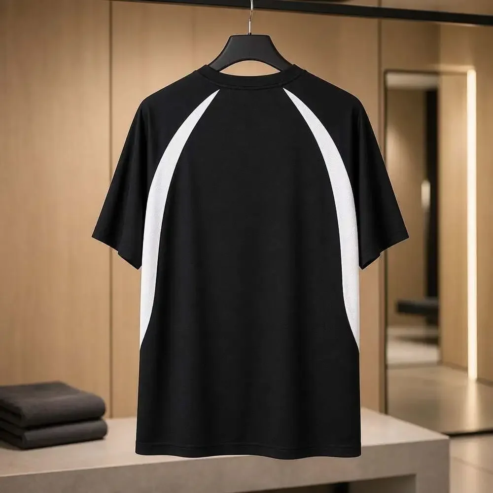 Champion Men's Athletic Performance T-Shirt Black White 3XL #539 - Picture 3 of 7